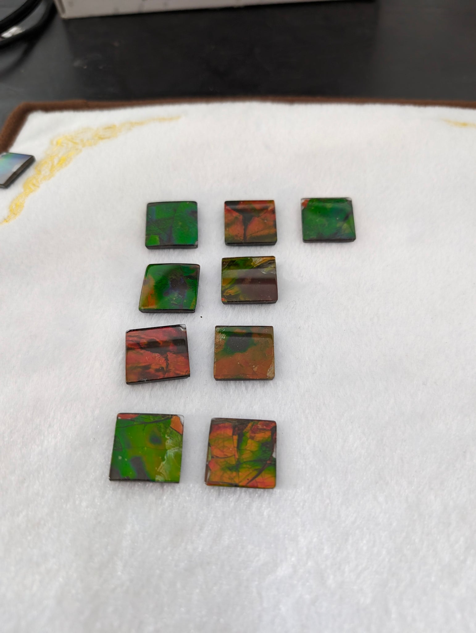 Ammolite 20mm Square Gemstone Bundle PN E00bundle62