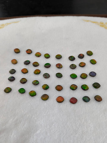 Marquise Ammolite gemstone size 8X10mm natural and genuine : E00bundle33a