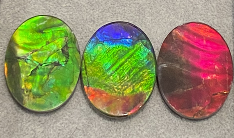 Oval Ammolite gemstone size 30X40mm natural and genuine : E00bundle19